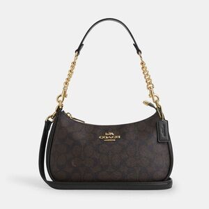 Coach Teri Shoulder Bag in Signature Canvas